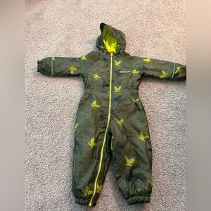Regatta Boys One Piece Ski/Snow Suit w Dragons Full Zip Hood Fleece

Size 18/24M